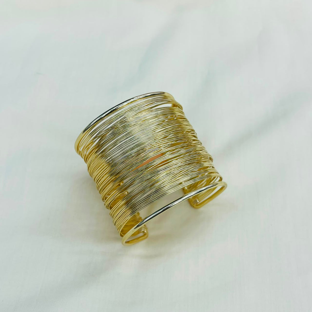 Golden Mesh Wire Cuff