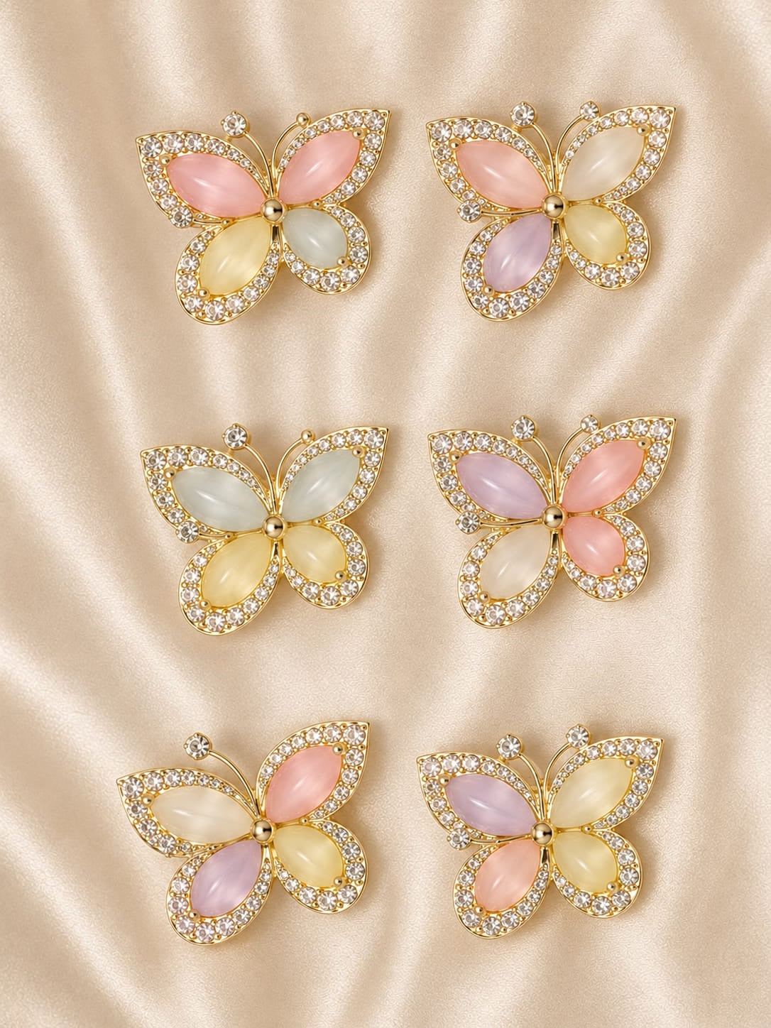 butterfly stone Brooch (1 pcs)