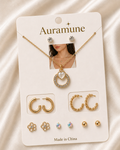 Pearl Necklace & Earrings Set