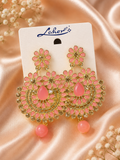 Floral Chandbali Earrings for Women | Traditional Wedding & Party Earrings