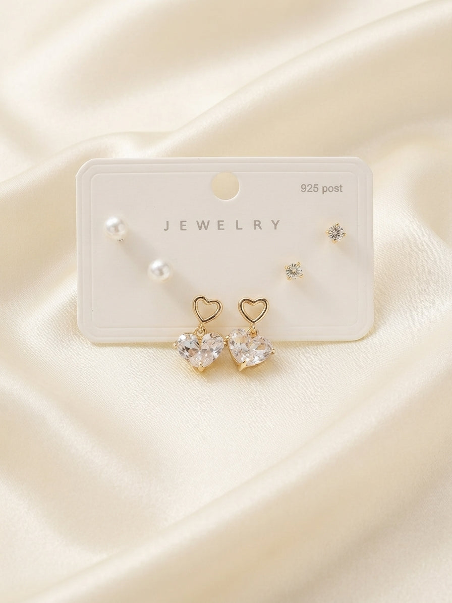 The Crystal Heart Trio Set
