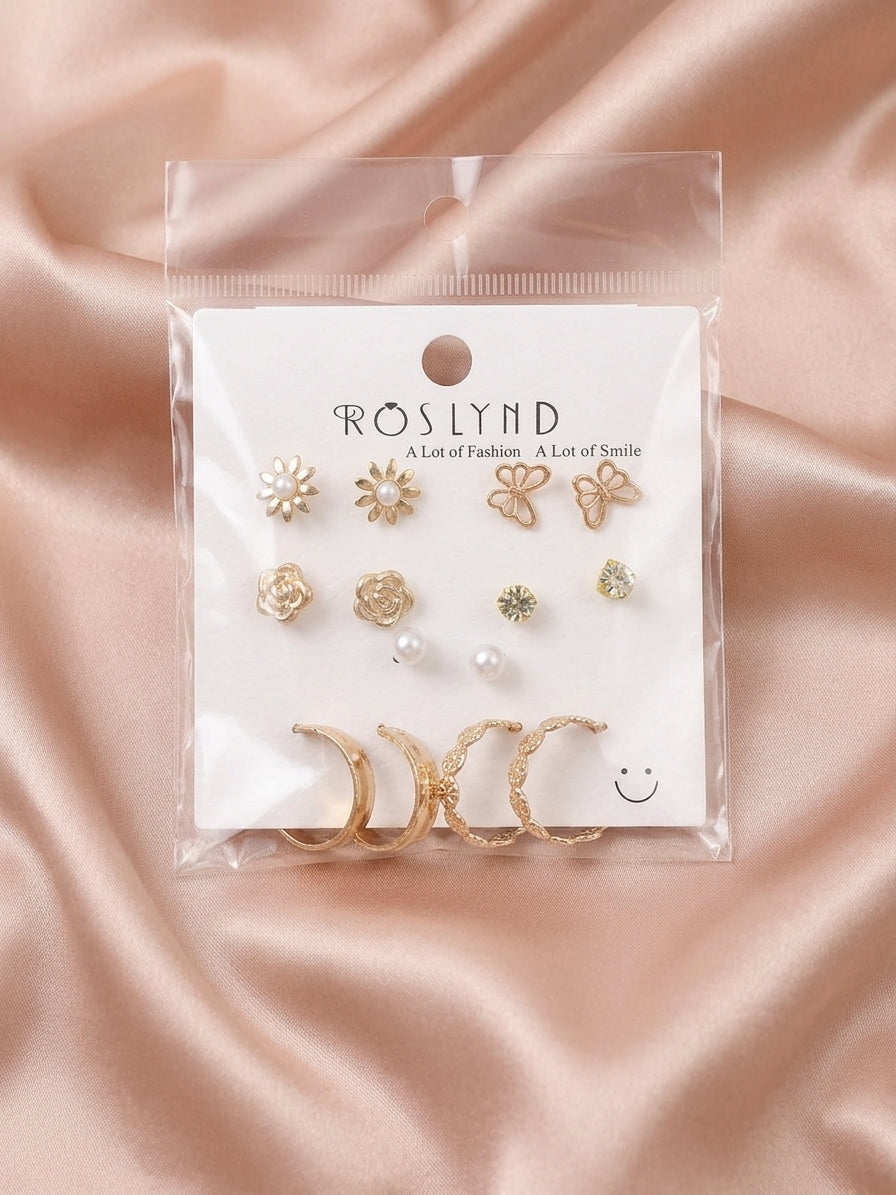 7-Piece Trendy Earring Set