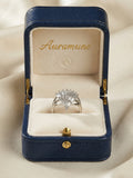 Aura Silver Fan Statement Ring