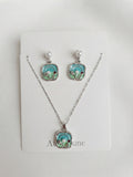 Aqua Garden Pearl Jewelry Set