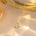 Single pearl flower color guaranteed necklace