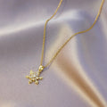 Single pearl flower color guaranteed necklace