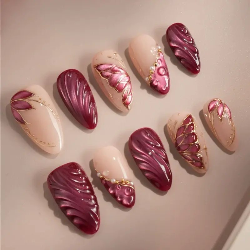 10 pc's [xs/s/m] fake nails