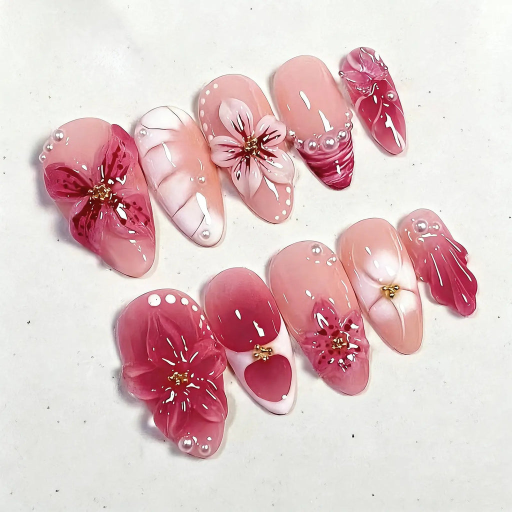 10 pc's [xs/s/m] fake nails