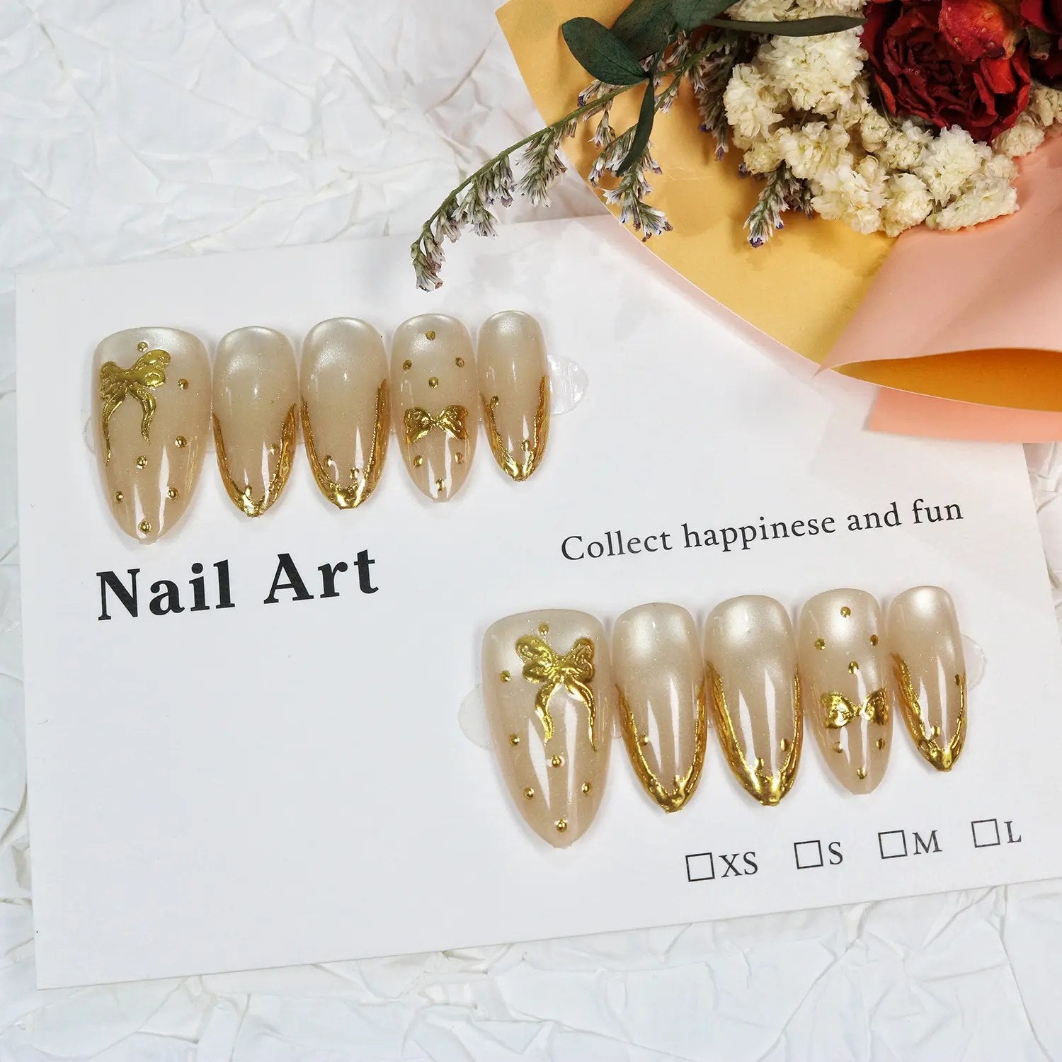 10 pc's [xs/s/m] fake nails