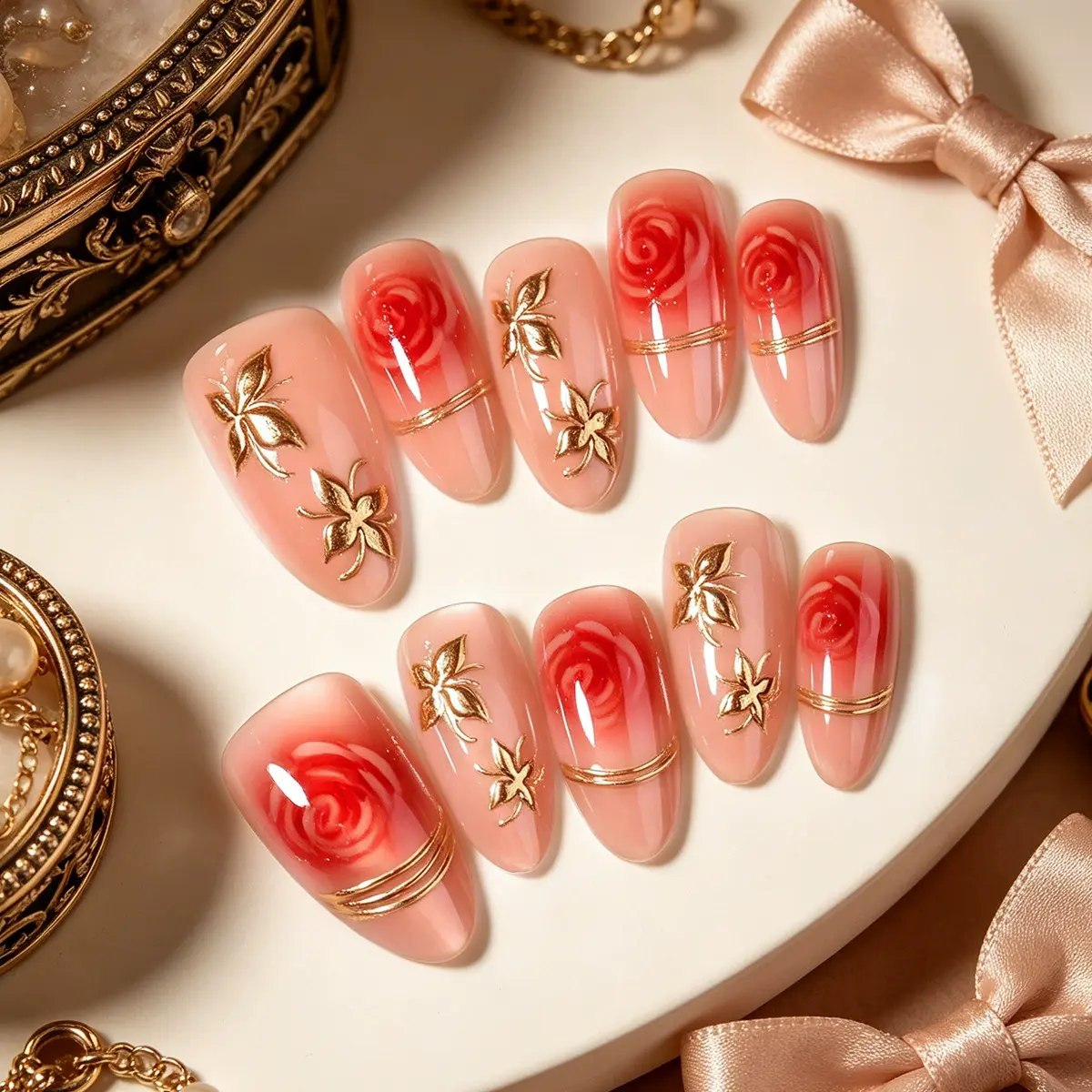 10 pc's [xs/s/m] fake nails