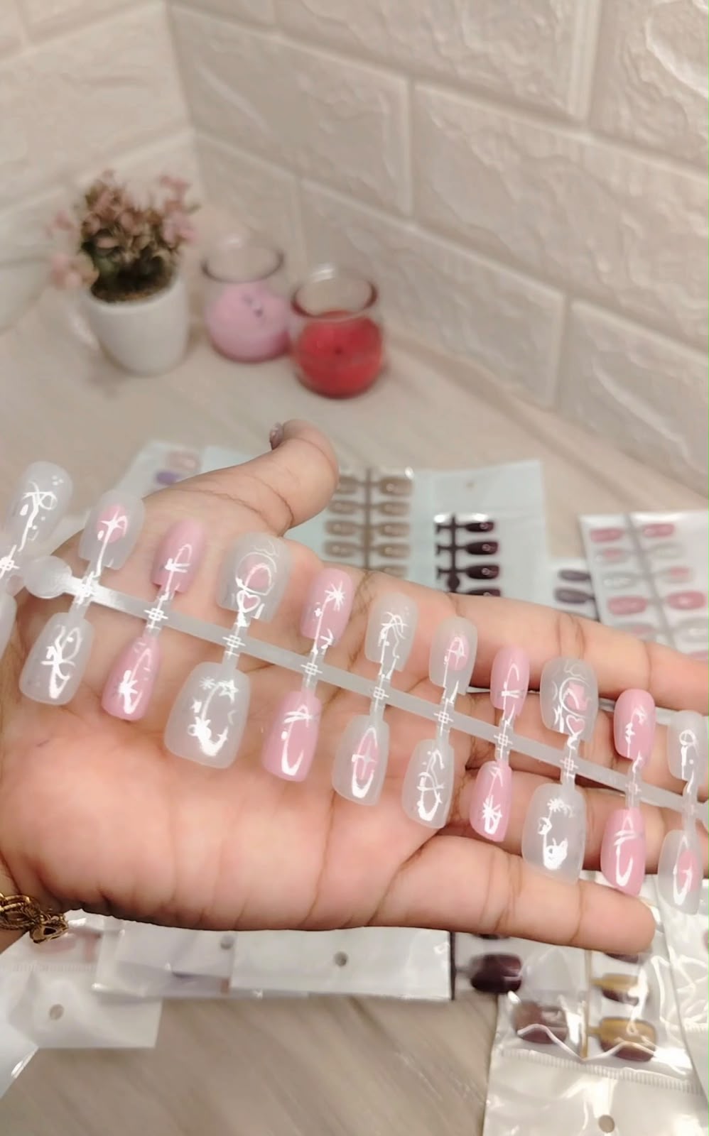 10 pc's [xs/s/m] fake nails