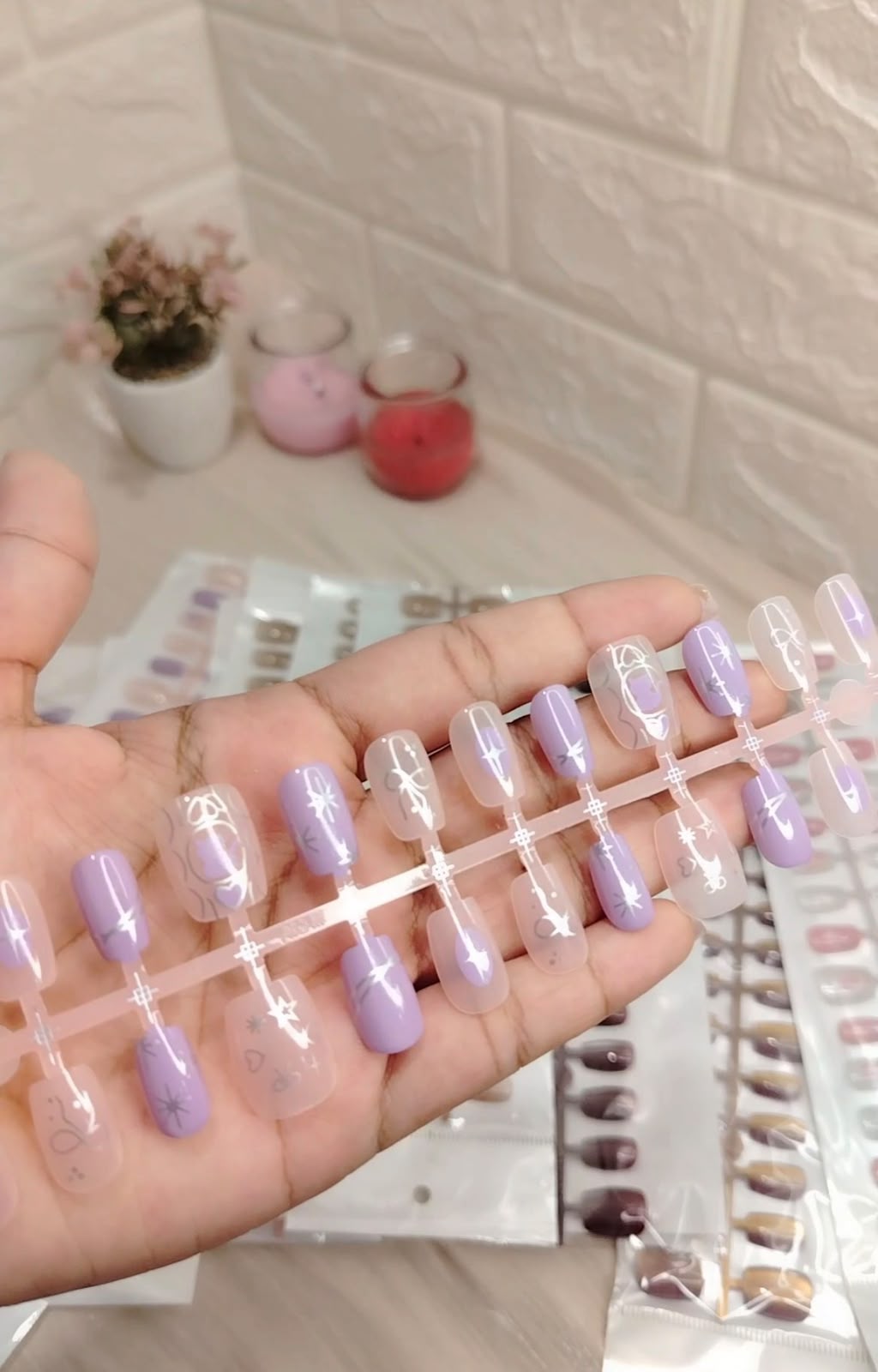 10 pc's [xs/s/m] fake nails