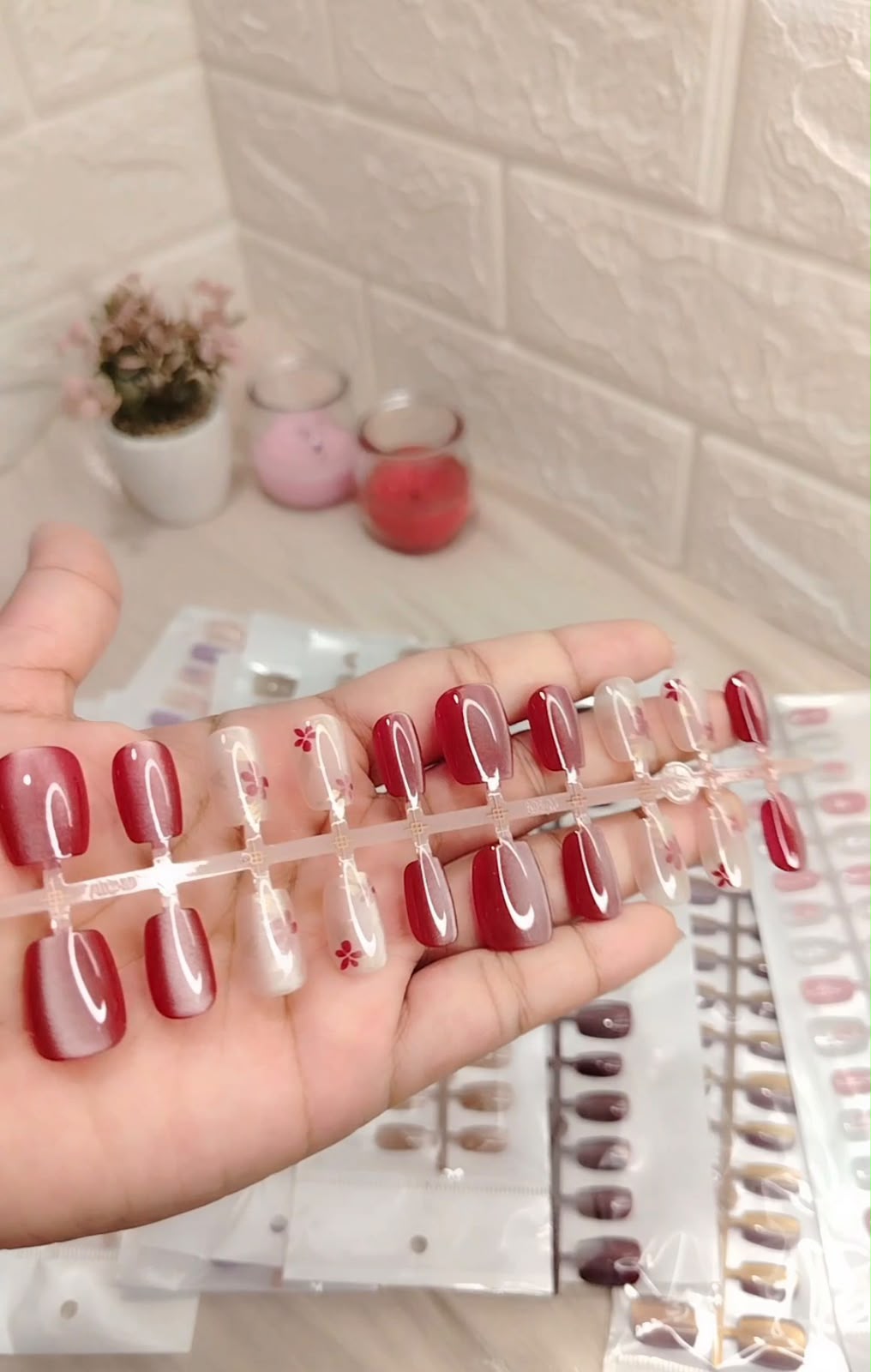 10 pc's [xs/s/m] fake nails