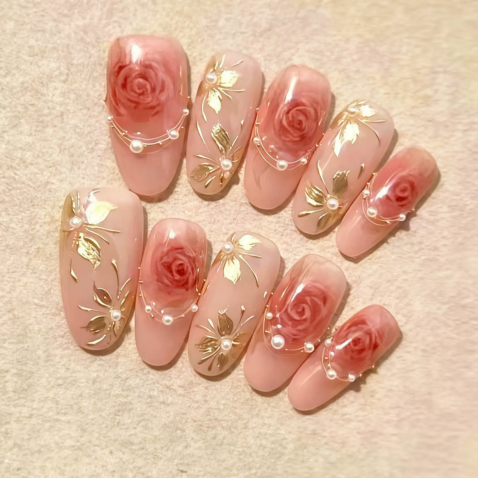 10 pc's [xs/s/m] fake nails