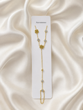 Clover Leaf Aliban Stainless Steel Stone 🍀✨