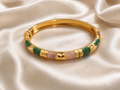 Auramune Enamel Heart Bangle