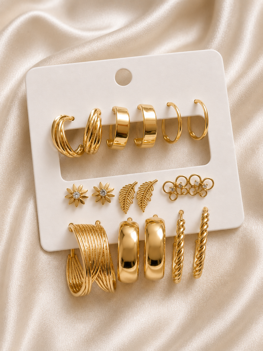 Golden Essentials Earring Set