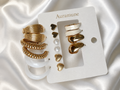 Golden Luxe 8-Piece Earrings Set