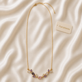 Tulip Bloom Crystal Pendant Necklace