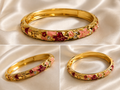 Auramune Floral Garden Enamel Bangle