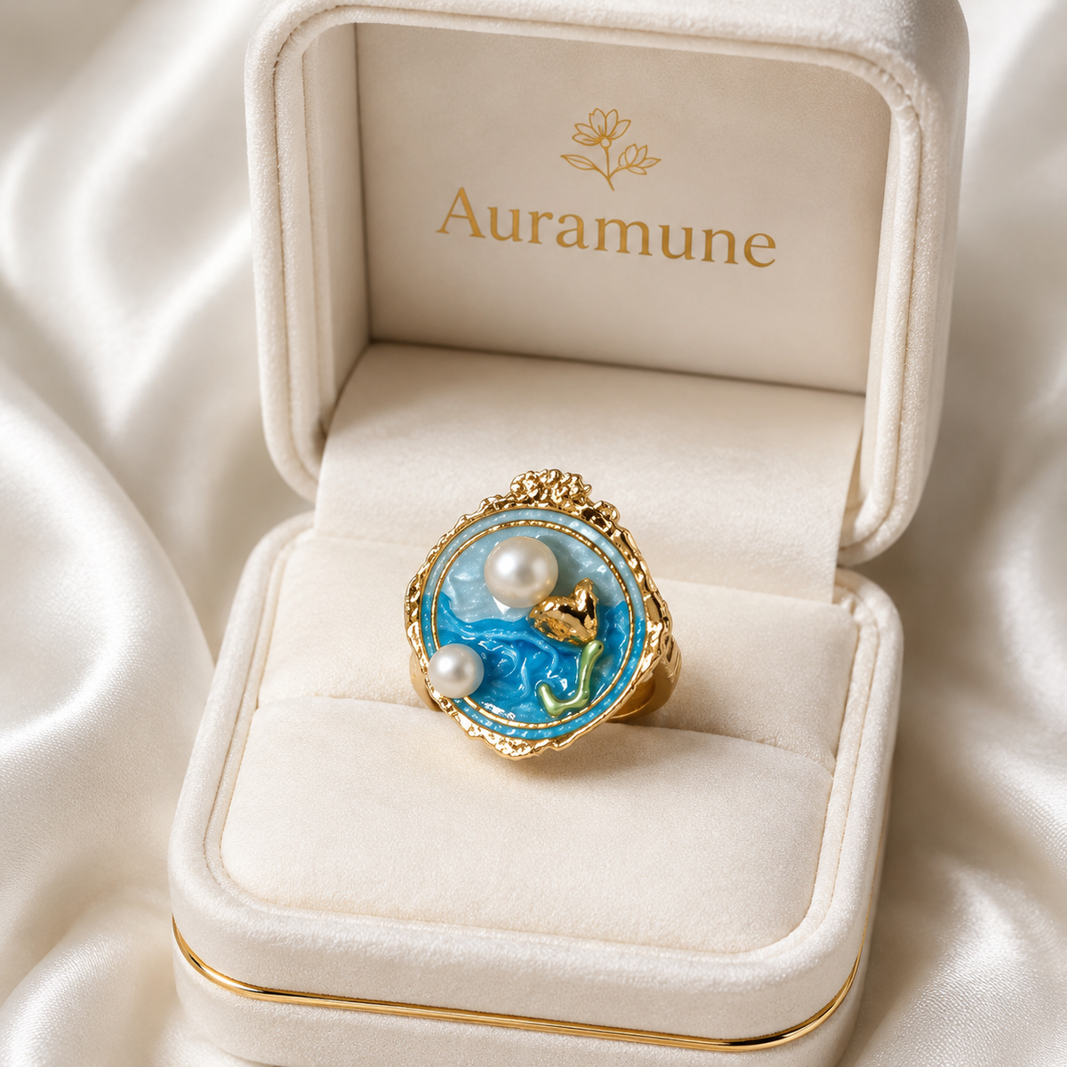 Ocean Pearl Embrace Ring