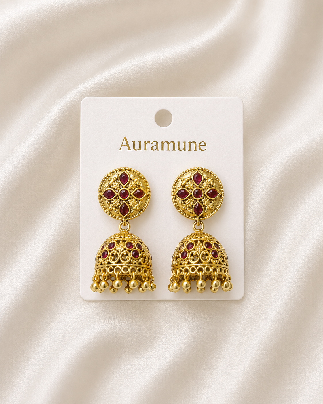 Ruby Heritage Jhumka Earrings